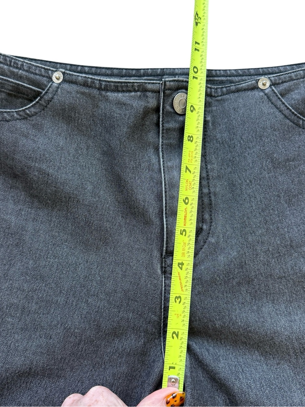 Guess Jeans Black Wash Flare Bootcut Stretch Denim Jeans 31 Y2K Low Rise Retro - Picture 8 of 13